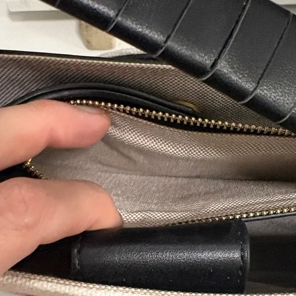 Balmain Black and White Satchel with Gold Accents - Picture 5 of 7